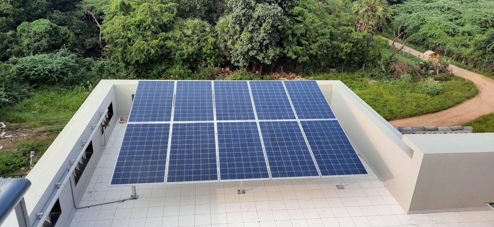 Large-scale industrial solar plant