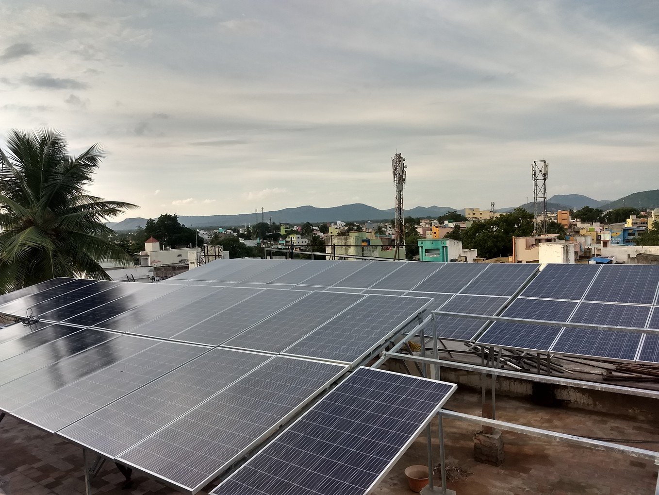 Office complex solar installation